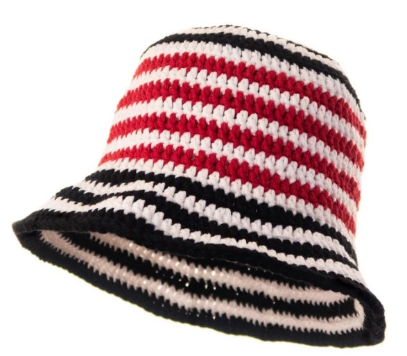 knitted/jacquard bucket hat